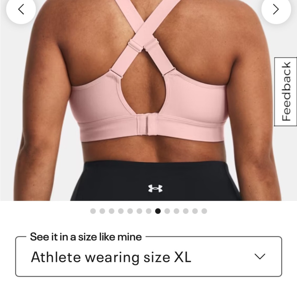 NWOT Under Armor Continuum High Sports Bra - Picture 2 of 7